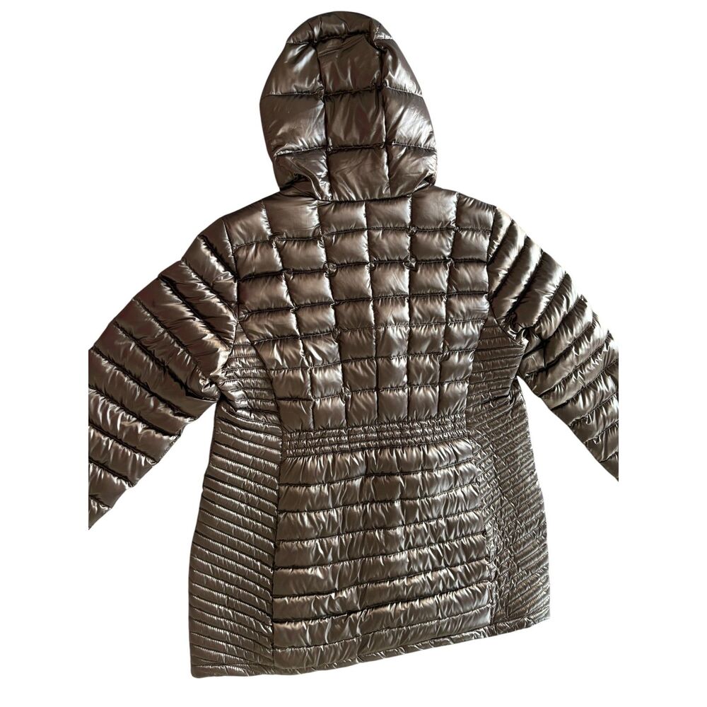 Calvin Klein Lightweight Packable Down Jacket Coat Women's Taupe Brown Coffee 1X - Picture 9 of 11